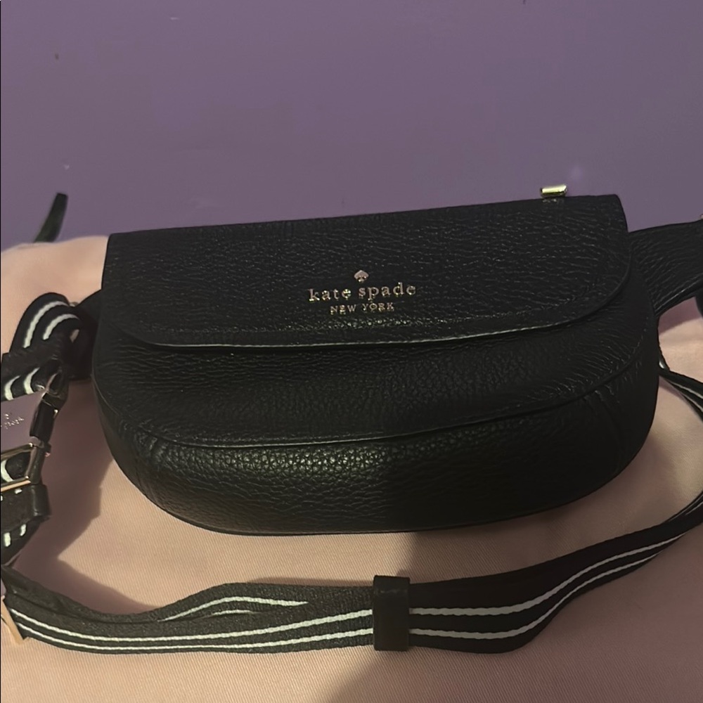 Kate Spade Pebbled Leather Black Belt Bag